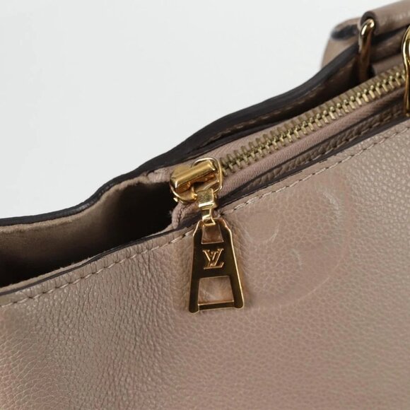 LOUIS VUITTON Monogram Empreinte Grand Palais MM Bag Beige M45833 LV Auth PP672M - Picture 11 of 16